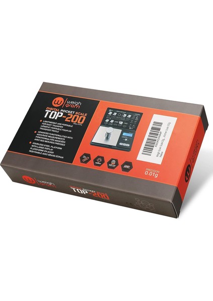 Terazi Dijital Cep Terazisi, 200G x 0.01G, Dijital Gram Terazisi, Gıda Terazisi, Takı Terazisi Siyah, Mutfak Terazisi WITH100G Kalibrasyon Ağırlığı (Yurt Dışından)