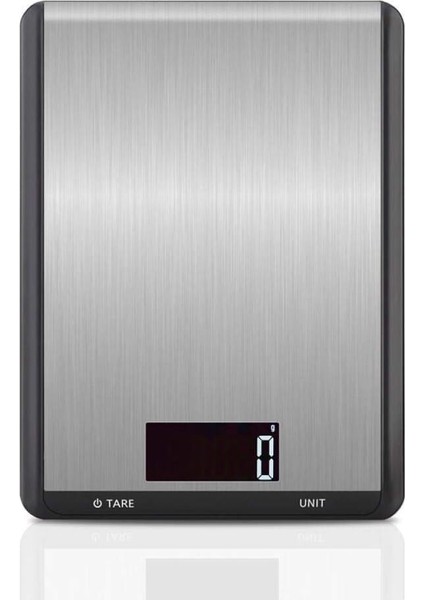 Mutfak Yemek Terazisi Büyük Dijital Paslanmaz Çelik Mutfak Yemek Pişirme Diyet Ağırlık Dengesi Elektronik Terazi 10KG 1g (Renk: Siyah) (Yurt Dışından)