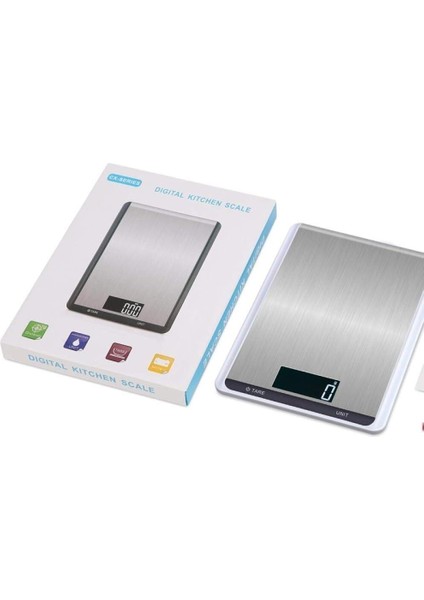 Mutfak Yemek Terazisi Büyük Dijital Paslanmaz Çelik Mutfak Yemek Pişirme Diyet Ağırlık Dengesi Elektronik Terazi 10KG 1g (Renk: Siyah) (Yurt Dışından)