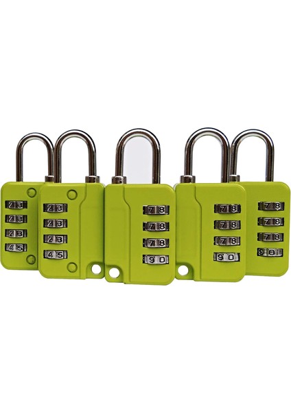 - 4 Haneli Kombinasyonlu Asma Kilit Güvenli Şifre Kilidi, Spor Salonu Dış Mekan ve Okul Çalışan Dolabı, Alet Kutusu, Çit, Çile Dolabı, Sıfırlanabilir Kombinasyon Kilitler (Yeşil 5 (Yurt Dışından)