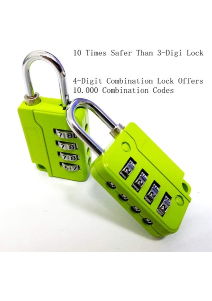 - 4 Haneli Kombinasyonlu Asma Kilit Güvenli Şifre Kilidi, Spor Salonu Dış Mekan ve Okul Çalışan Dolabı, Alet Kutusu, Çit, Çile Dolabı, Sıfırlanabilir Kombinasyon Kilitler (Yeşil 5 (Yurt Dışından) fiyatları