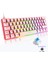 Blue Switch Mekanik Mini 62 Tuşlu Rgb Gaming Oyuncu Klavyesi - Pembe 1