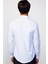 Slim Fit Dar Kesim Desenli Pamuklu Kolay Ütülenebilir Beyaz Erkek Gömlek 5