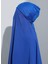 ST103-BONELİ Şifon Oval Eşarp 14 Saks - Saks Mavisi - Ecardin 3