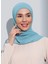 ST103-BONELİ Şifon Oval Eşarp 45 Mint - Mint Yeşili - Ecardin 1