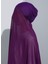 ST103-BONELİ Şifon Oval Eşarp 19 Mor - Mor - Ecardin 3