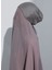 ST103-BONELİ Şifon Oval Eşarp 64 Kül Gri - Gri- Ecardin 3