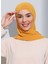 ST103-BONELİ Şifon Oval Eşarp 15 Hardal- Hardal - Ecardin 1