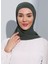 ST103-BONELİ Şifon Oval Eşarp 26 Haki - Haki- Ecardin 3