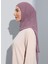 ST103-BONELİ Şifon Oval Eşarp 67 Mor Gül - Mor - Ecardin 2