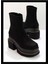 Siyah Süet Kadın Bot & Bootie K02575211902 1