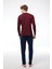 Erkek Bordo Düğmeli Yaka Uzun Kollu Kışlık Pijama Takımı 6010 3