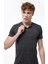 Erkek Füme Düğmeli Yaka İnce Modal Yaz Serinliği Tshirt 083 3