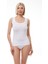 Kadın Beyaz Kare Yaka Kalın Askılı Modal Body 1037 2