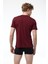 Erkek Bordo Düğmeli Yaka İnce Modal Yaz Serinliği Tshirt 083 3