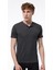 Erkek Füme Düğmeli Yaka İnce Modal Yaz Serinliği Tshirt 083 2