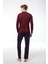 Erkek Bordo Ekoseli V Yaka Uzun Kollu Kışlık Pijama Takımı 6014 3