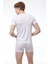 Erkek Beyaz V Yaka Kısa Kollu Modal Body 032 3