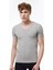 Erkek Gri V Yaka Kısa Kollu Modal Body 032 1