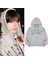 Lonely Baskılı Oversize Fermuarlı Gri Unisex Kapüşonlu Hırka 1
