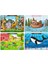 Notpa Çocuklar Için Eğitici ve Öğretici Ahşap 24 Parça Renkli Puzzle 4lü Set 10 2