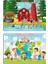 Notpa Çocuklar Için Eğitici ve Öğretici Ahşap Renkli Puzzle 4lü Set 2 2
