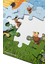 Notpa Çocuklar Için Eğitici ve Öğretici Ahşap Renkli Puzzle 4lü Set 1 5