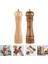Ahşap Baharat Tuz Öğütücü Değirmen Tuzluk Baharatlık 21 cm 2'li Set 5