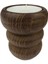 20 Adet Ağaç Kütük Tealight Mumluk Boğumlu Kahverengi Pk:1 1