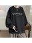 Jujutsu Kaisen Toge Inumaki Baskılı Siyah Oversize Bisiklet Yaka Sweatshirt 1