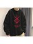 Berserk Logo Baskılı Siyah Oversize Bisiklet Yaka Sweatshirt 1
