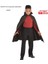 Halloween Siyah Renk 90 cm Yakalı Drakula Vampir Pelerini Çocuk Boy 6-10 Yaş 1