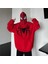 Eyon Trend Kırmızı Spider-Man Goth Fermuarlı (Unisex) Kapüşonlu 1