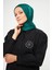 Sakafashion Hasır Desenli Jakarlı Şal - Zümrüt Yeşili 4