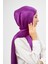 Sakafashion Jakarlı V Desenli Şal - Mor 4