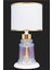 Baroque White Glossy Shine Cam Abajur 1