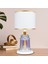 Baroque White Glossy Shine Cam Abajur 2