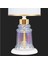 Baroque White Glossy Shine Cam Abajur 3