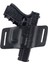 Glock Deri Tabanca Kılıfı Yarım Kelebek Atkısız Siyah Sol El 3