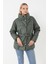 Kadın Haki Içi Dolgulu Astarlı Su Geçirmez Rüzgara Dayanıklı Oversize Bomber Mont & Kaban & Parka 1