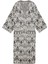 Kadın Beyaz Etnik Desen Kimono & Kaftan 1