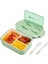 Fıy Sefer Tası Öğle Yemeği Kutusu Sızdırmaz Bento Kutu Seti Bölmeli ve Çatal Bıçaklı Yemek Kabı 1400 Ml. (Yurt Dışından) 1
