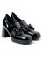 Kadın Dolgu Taban Ayakkabı 374934DS Donna Serena 4934 Ds Naplak Nero 2