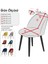 Likralı Pitikare Desen Retro Oval Sandalye Kılıfı. Küçük Oval Sandalye Kılıfı 4
