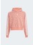 Düz Kız Çocuk Pembe Sweatshırt IJ0746 Crop Hoodıe 1