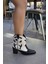 Kaela Siyah Desenli Kadın Boot 3