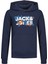 Jack & Jones Lacivert Erkek Çocuk Kapüşonlu Uzun Kollu Baskılı Sweatshirt Jcodust Sweat Hood Sn Jnr 1