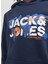 Jack & Jones Lacivert Erkek Çocuk Kapüşonlu Uzun Kollu Baskılı Sweatshirt Jcodust Sweat Hood Sn Jnr 4