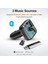 Araba Bluetooth Fm Verici Araç Hızlı Şarj Cihazı Araç Adaptörü Müzik Çalar, Çoklu Renkli Işık, Siyah (Yurt Dışından) 3