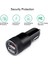 Hızlı Araç Şarj Cihazı, Hızlı Şarj 5.4A/30W Telefon USB Araç Şarj Adaptörü Hızlı Fiş 2 Portlu Çakmak Şarj Cihazı Uyumlu Samsung, Tablet, iPhone (Yurt Dışından) 3
